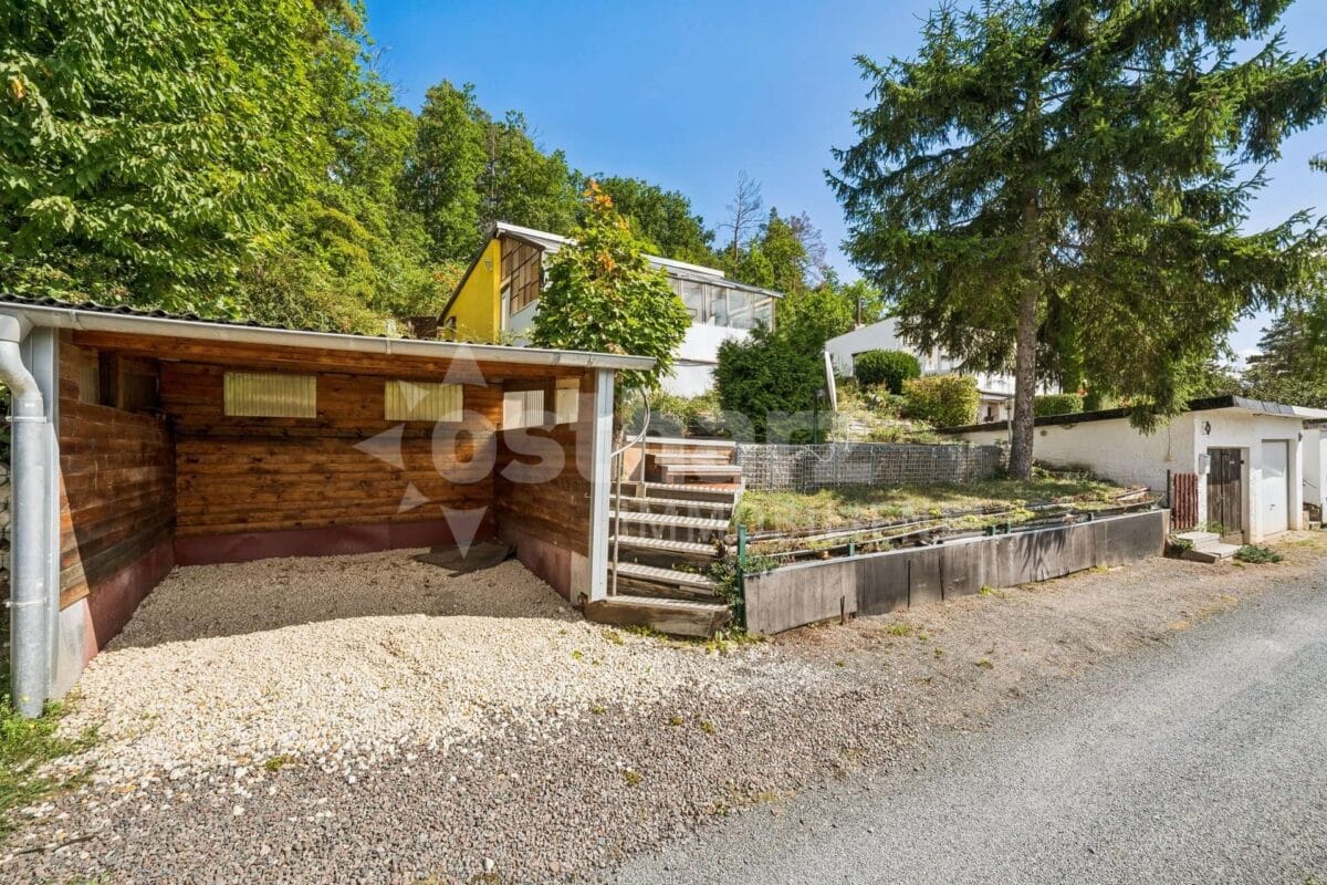 Carport und Garten